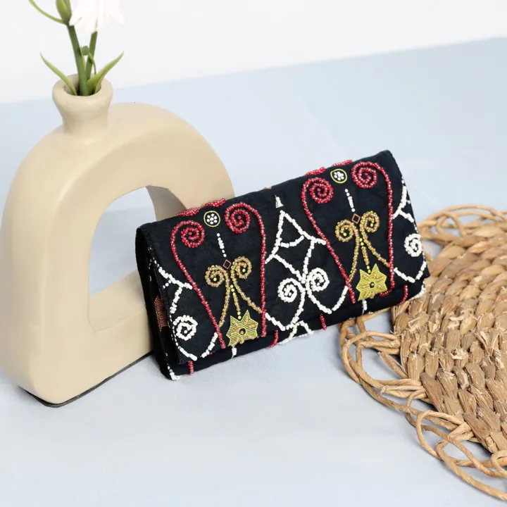 Batik Fabric Wallet, handcrafted batik wallet — detail 2