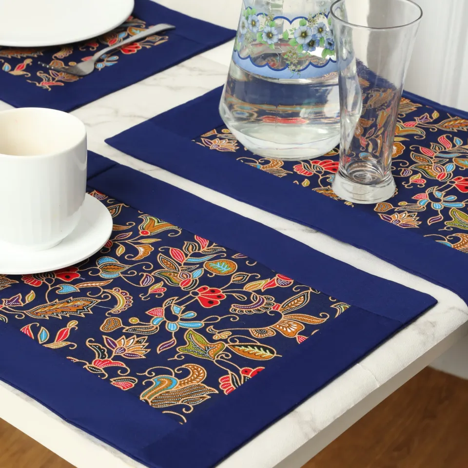 Batik Table Placemat 2 piece Set, set of 2